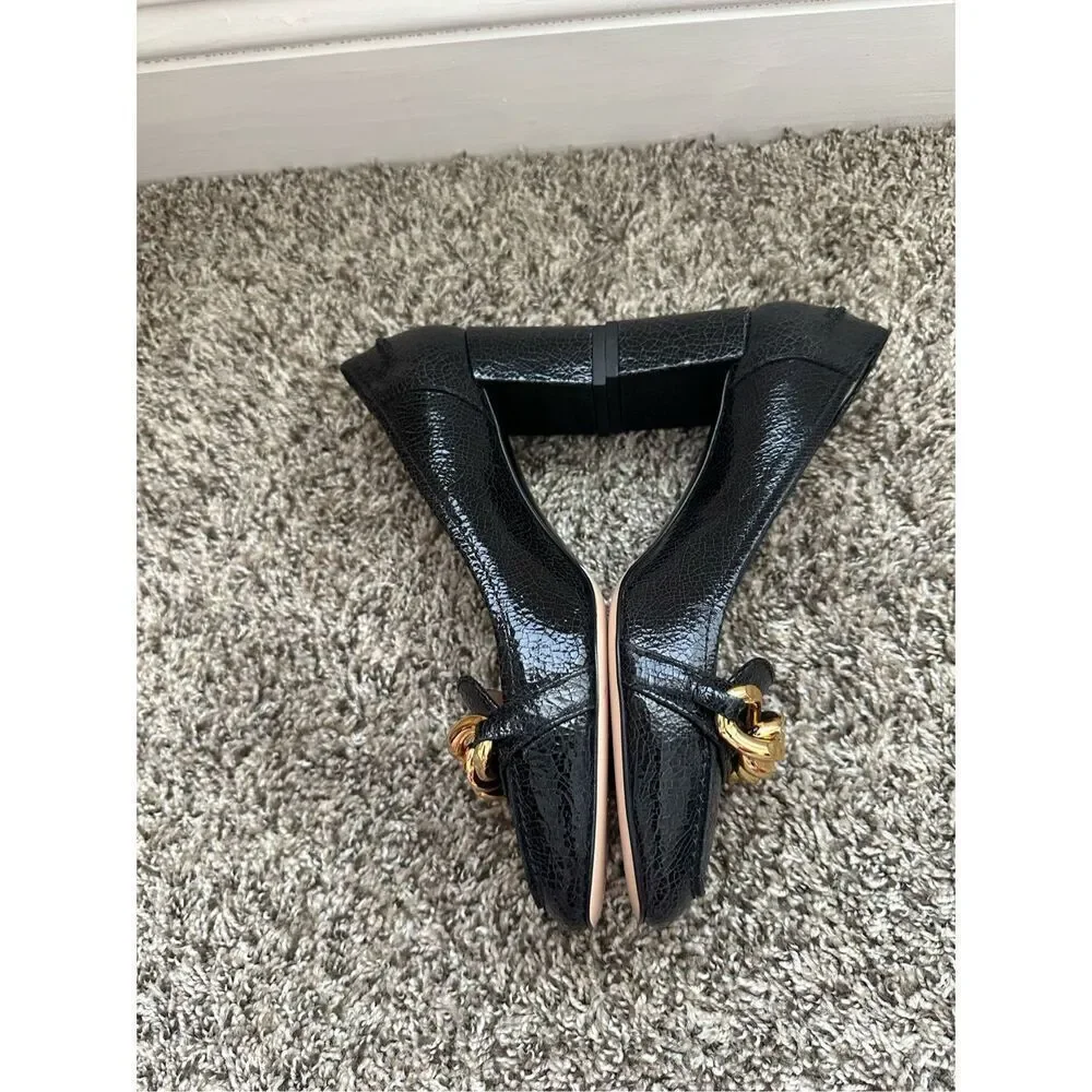LORENA PAGGI HEEL CHAIN LOAFER Desert shoes Size 38 USA Size 7.5